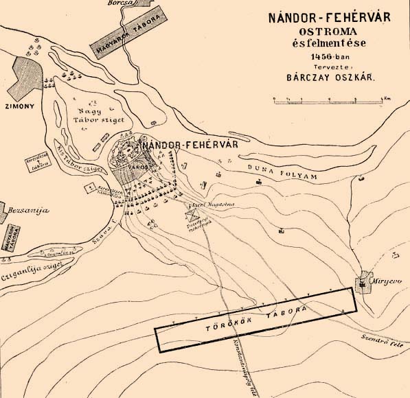 Bárczay Oszkár: Nándorfehérvár ostroma és felmentése 1456-ban     Forrás: OSZK